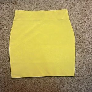 This is a Wow Couture skirt that is yellow